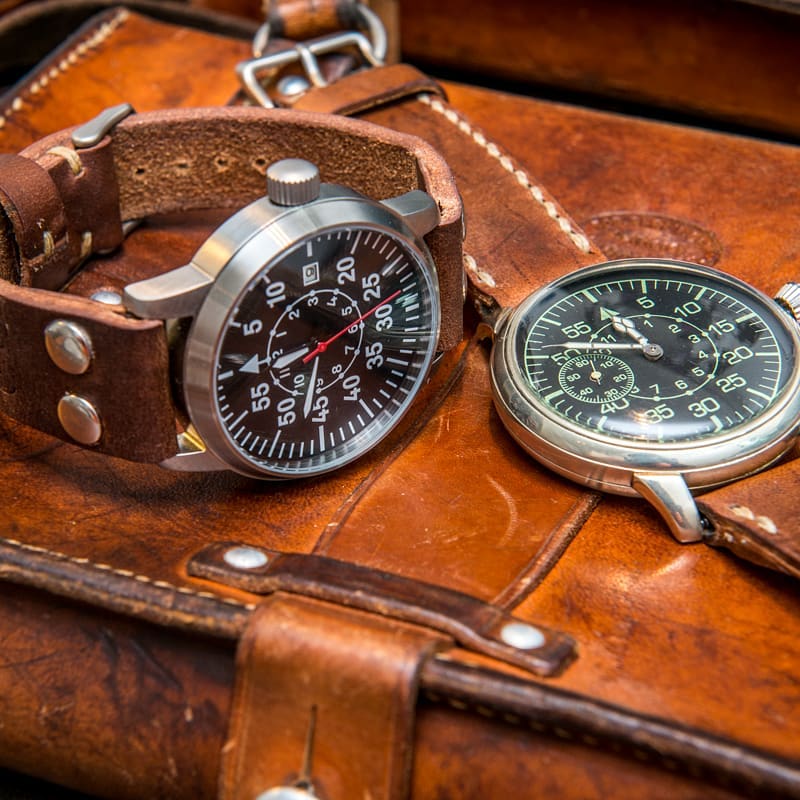 Ammo Vintage leather bands from Swiss, French, Swedish ammunition (1930-1980th)