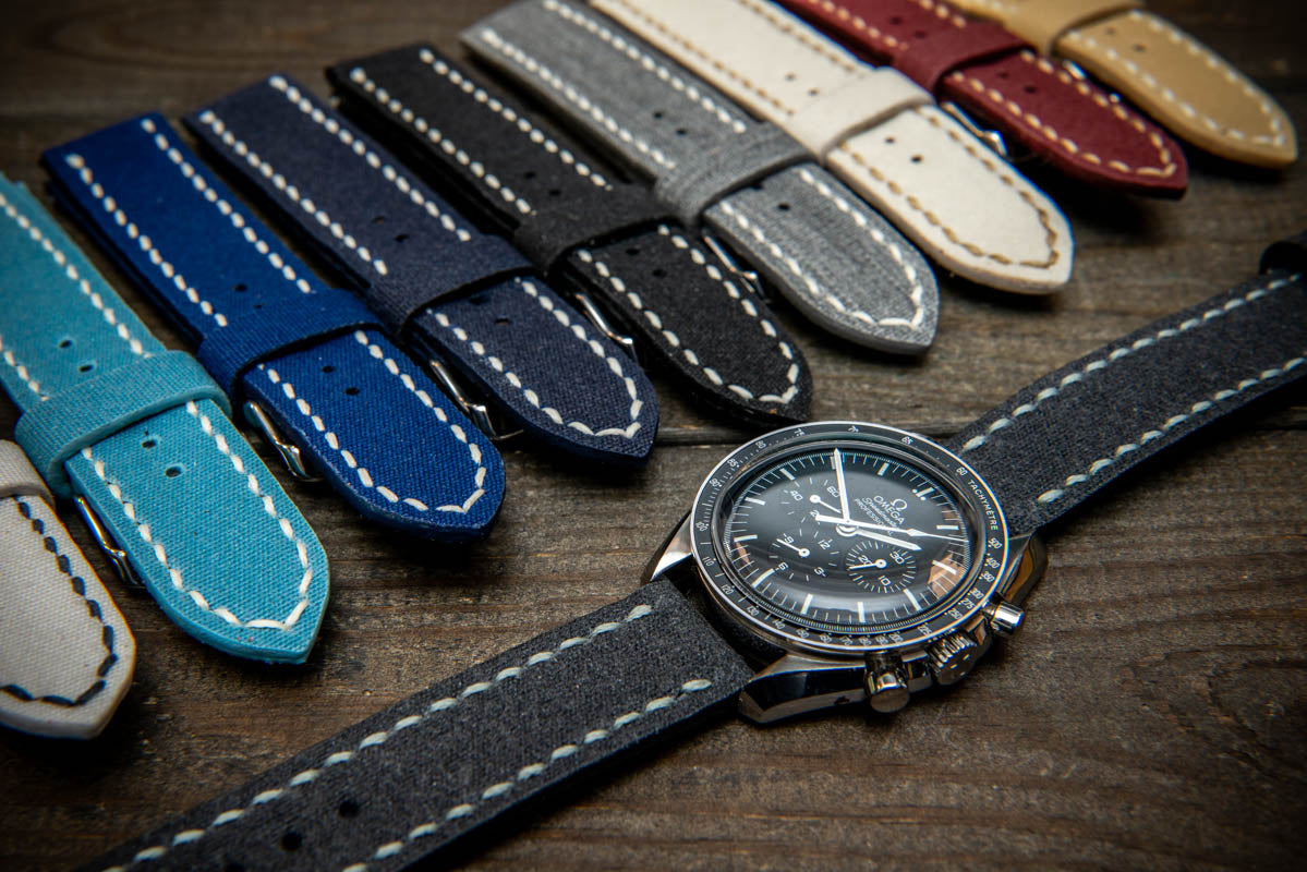 Sailcloth Marine Canvas Handmade by FinWatchStraps®