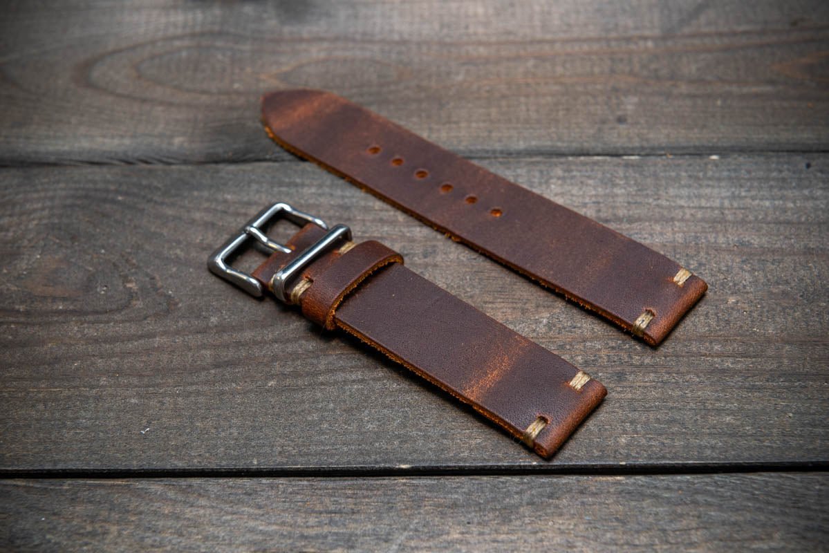 Vandyke Mustard Horween - finwatchstraps
