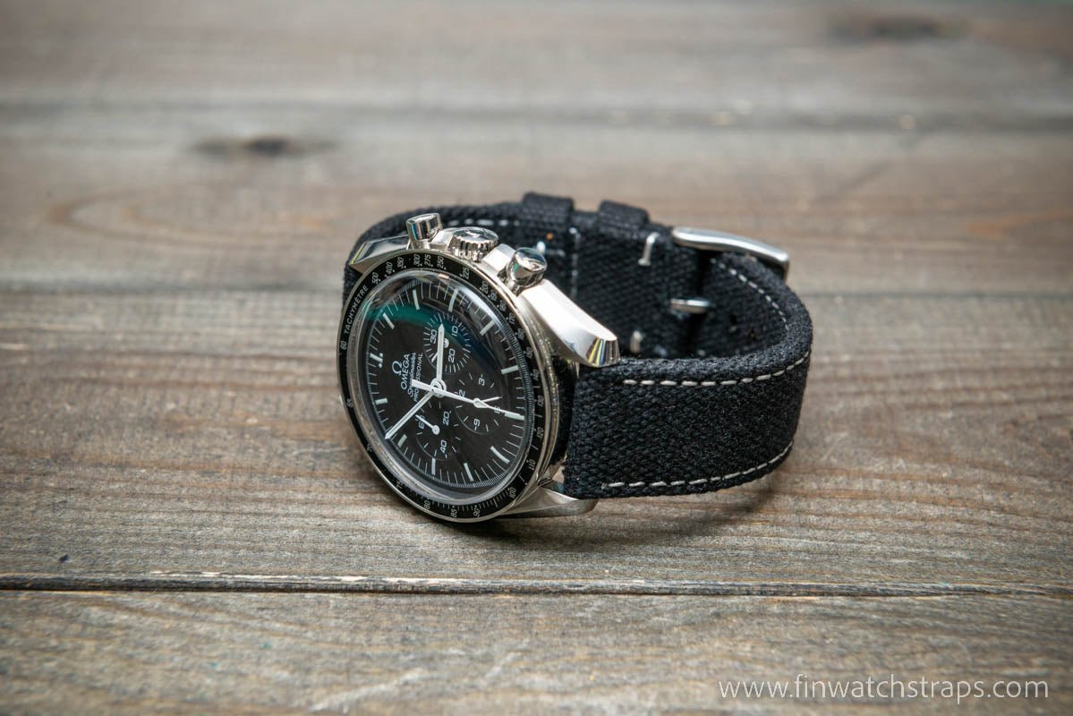 Vintage washed canvas watch straps