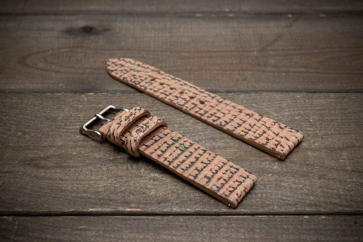 Coral Sand – Handmade Shark Leather Watch Strap