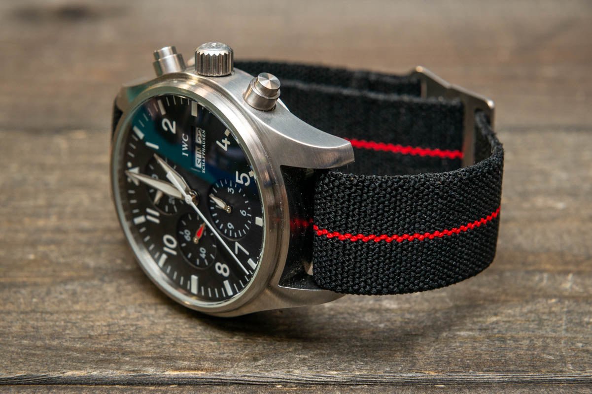 Nylon Elastic watch strap, adjustable Marine Nationale Parachute