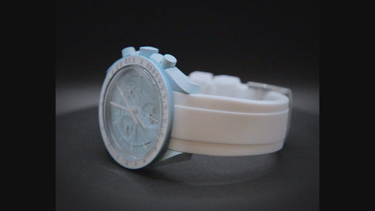 MoonSwatch Luxury Watch Strap, Waterproof watch strap, fluororubber (FKM) watch band, premium quality, for sports, width: 20, 21, 22 mm.