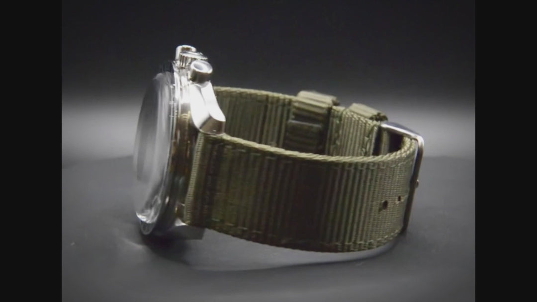 Nylon Military Watch Strap, army two piece watch band, MoonSwatch Watch Strap.