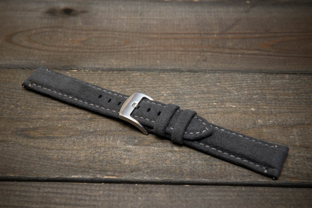 Alcantara Watch Strap, Premium Alcantara Watch Band 20 mm , 22 mm. - finwatchstraps