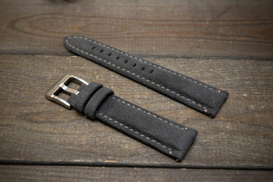 Alcantara Watch Strap, Premium Alcantara Watch Band 20 mm , 22 mm. - finwatchstraps