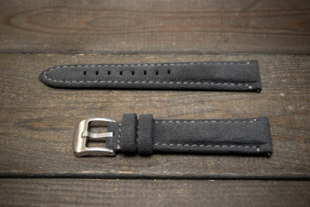 Alcantara Watch Strap, Premium Alcantara Watch Band 20 mm , 22 mm. - finwatchstraps