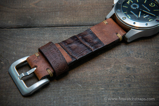 Watch strap, watch band, leather watch strap, leather watch band, finwatchstraps