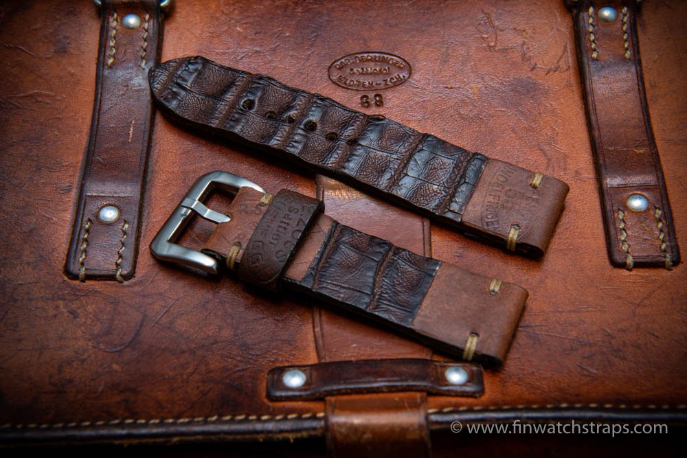 Watch strap, watch band, leather watch strap, leather watch band, finwatchstraps