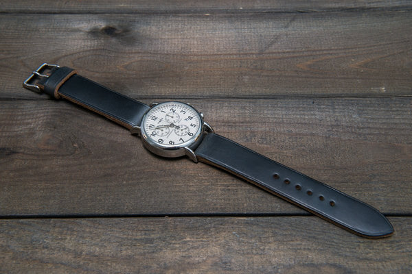 Timex horween 2025 leather chronograph