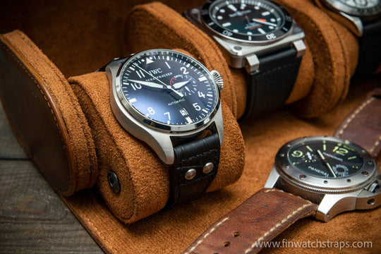 Watch strap, watch band, leather watch strap, leather watch band, finwatchstraps
