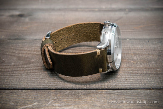 Watch strap, watch band, leather watch strap, leather watch band, finwatchstraps
