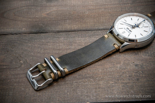 Watch strap, watch band, leather watch strap, leather watch band, finwatchstraps