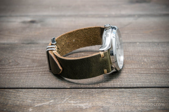 Watch strap, watch band, leather watch strap, leather watch band, finwatchstraps