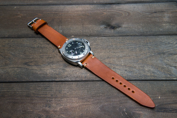 Thick leather best sale watch strap 22mm