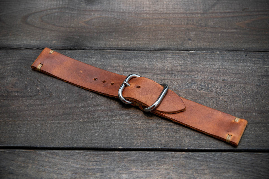 Italian leather watch band, Caramel color. Premium quality watch strap 16 mm, 17 mm, 18mm, 19 mm, 20 mm, 21 mm, 22mm, 23 mm, 24 mm - finwatchstraps