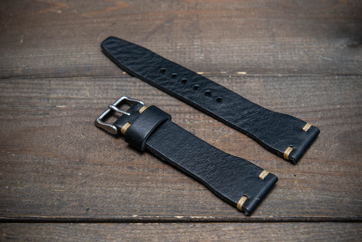 24 mm Handmade orders Strap Pam PULL-UP Handmade Vintage Leather Watch Strap