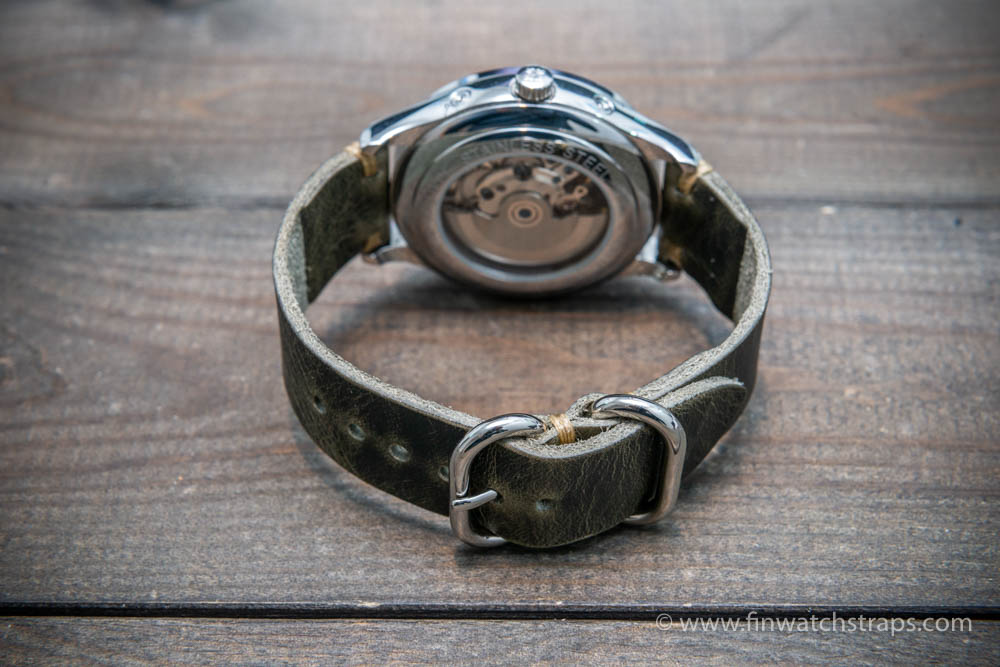 Watch strap, watch band, leather watch strap, leather watch band, finwatchstraps