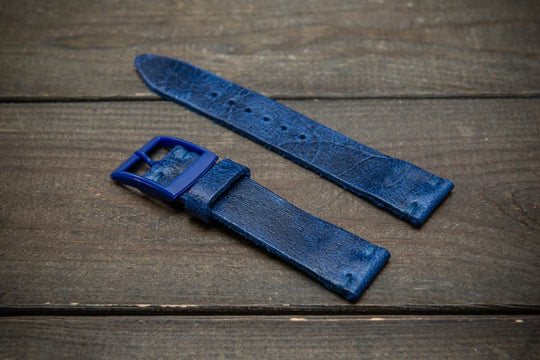 Leather Watch strap for Omega x Swatch , High quality, Compatible with Speedmaster MoonWatch, Mission to Neptune, 20mm - 18mm. - finwatchstraps
