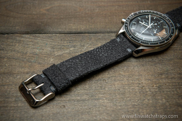 Epi Gray Slim Leather Watch Strap 