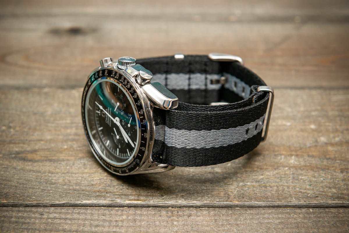 Military Nylon Watch Strap, Army Style Single Pass Watch Band by FinWatchStraps®,watch lugs 20 mm,22 mm. - finwatchstraps