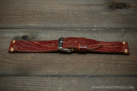 Ostrich legs leather watch strap - finwatchstraps