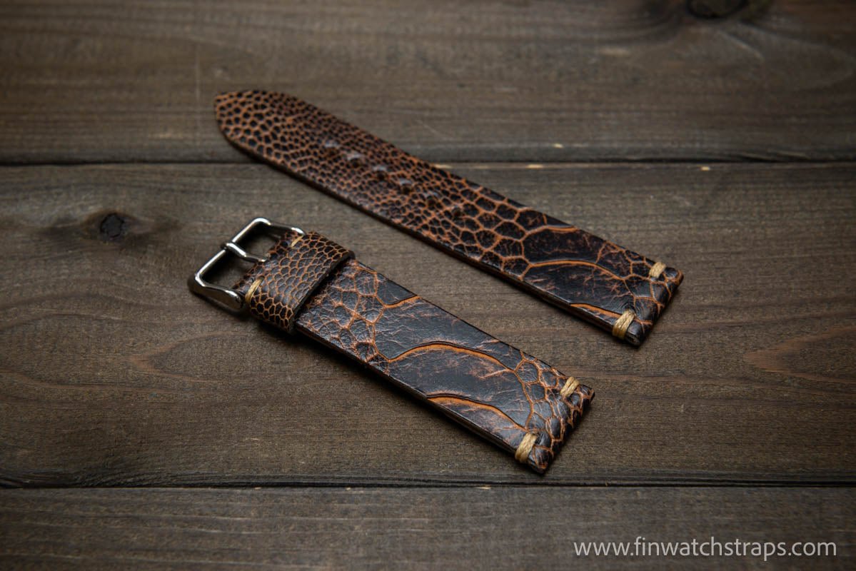 Watch strap, watch band, leather watch strap, leather watch band, finwatchstraps