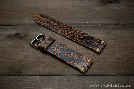 Watch strap, watch band, leather watch strap, leather watch band, finwatchstraps