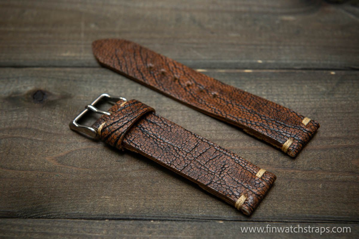 Watch strap, watch band, leather watch strap, leather watch band, finwatchstraps