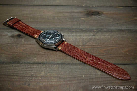 Ostrich legs leather watch strap - finwatchstraps