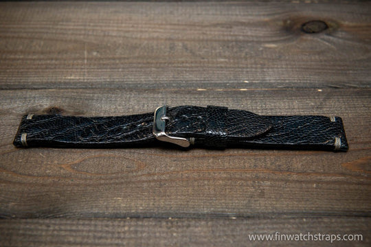 Ostrich legs leather watch strap - finwatchstraps