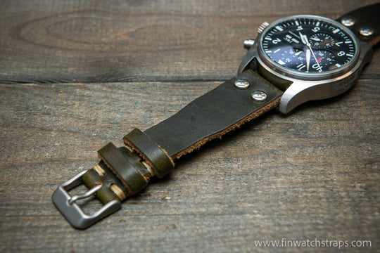 Watch strap, watch band, leather watch strap, leather watch band, finwatchstraps