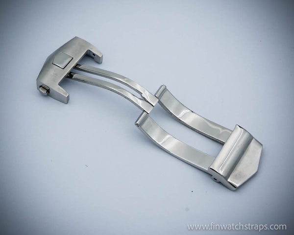 Tag Heuer deployment clasp matte silver