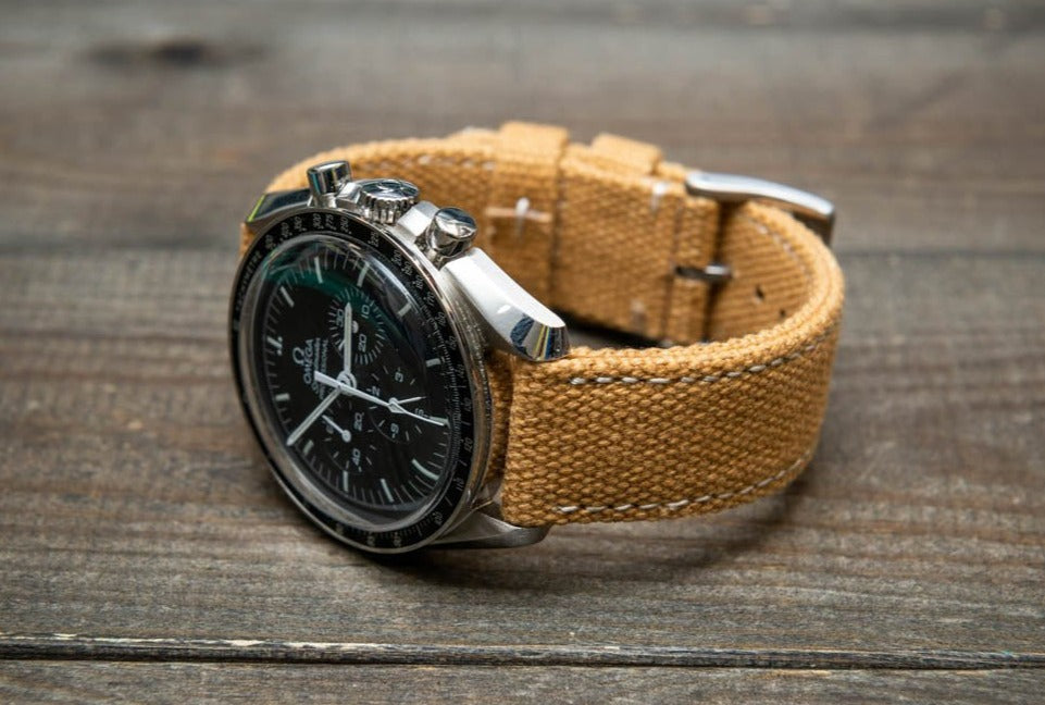 Waxed canvas watch strap 2025