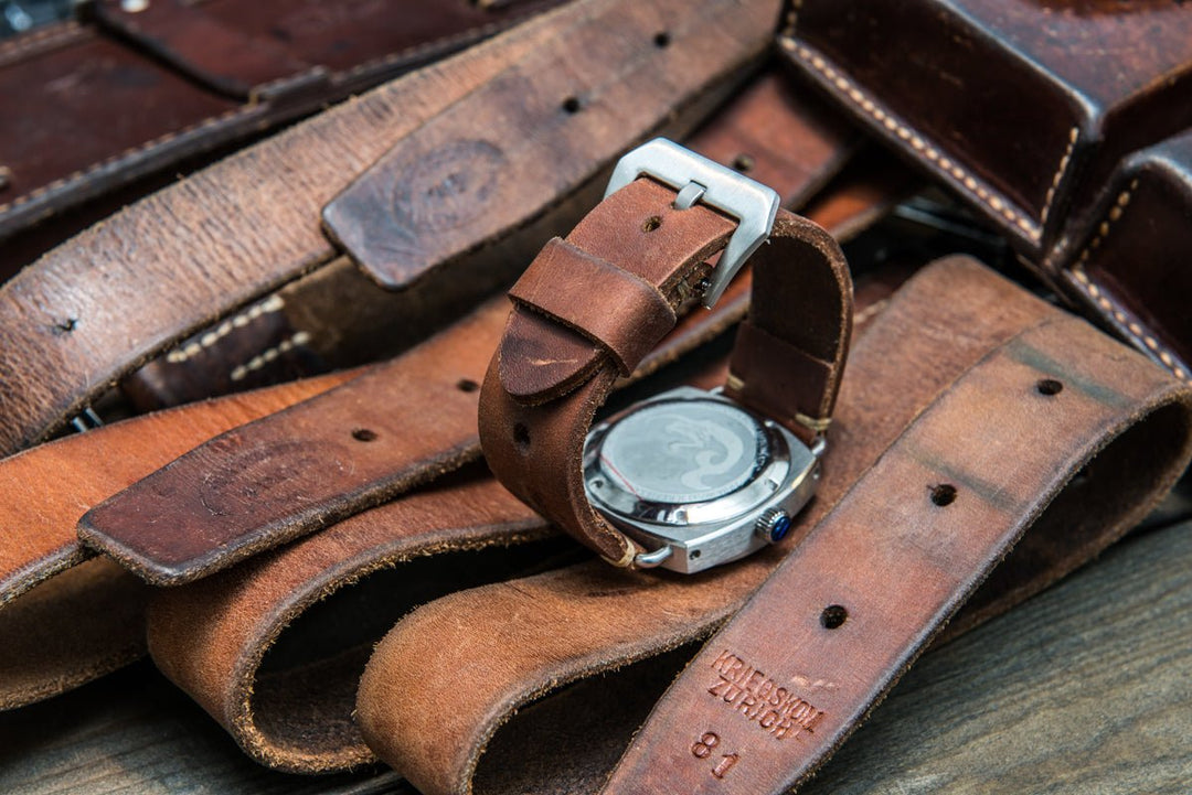 Watch strap, watch band, leather watch strap, leather watch band, finwatchstraps