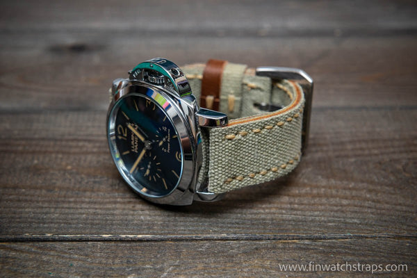 Panerai canvas on sale watch straps