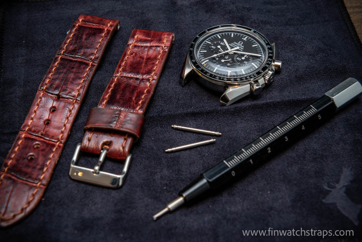 Watch strap, watch band, leather watch strap, leather watch band, finwatchstraps