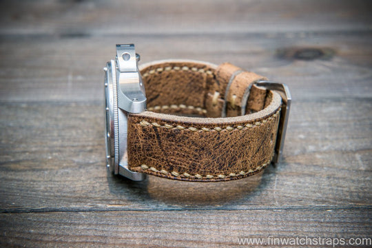 Watch strap, watch band, leather watch strap, leather watch band, finwatchstraps