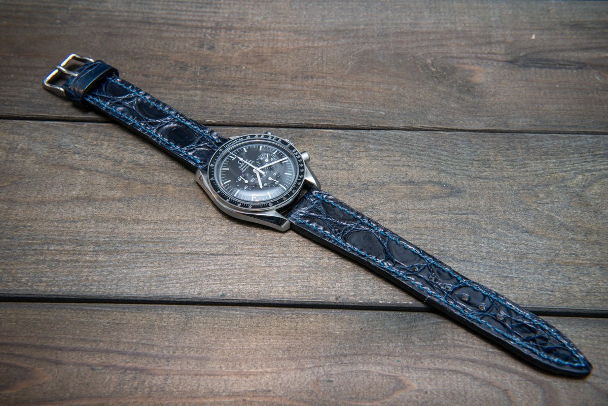 Luxury exotic masterpiece on your wrist or alligator leather watch straps - finwatchstraps