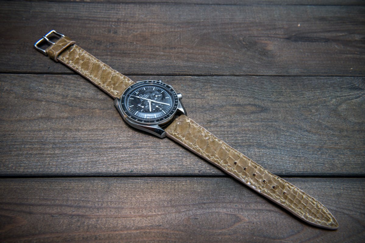 Python leather watch straps: an exotic cocktail of luxe and premium quality - finwatchstraps