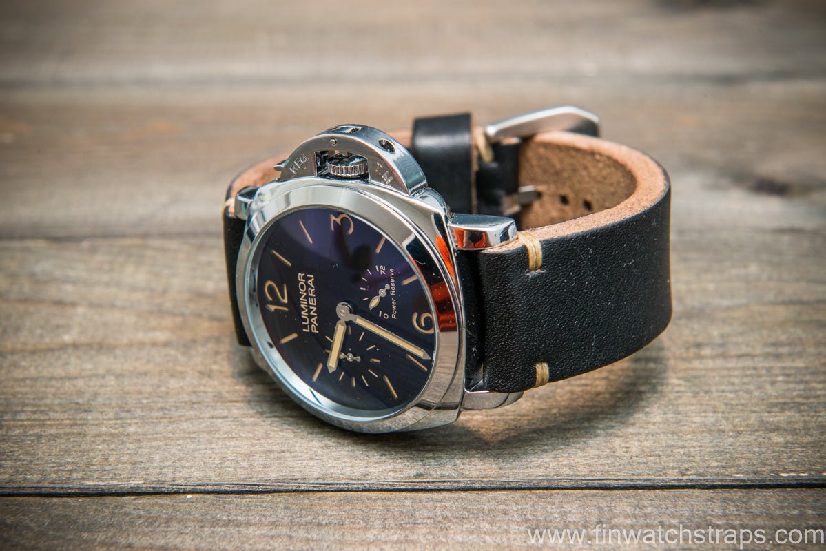 Bridle backs bull leather watch strap