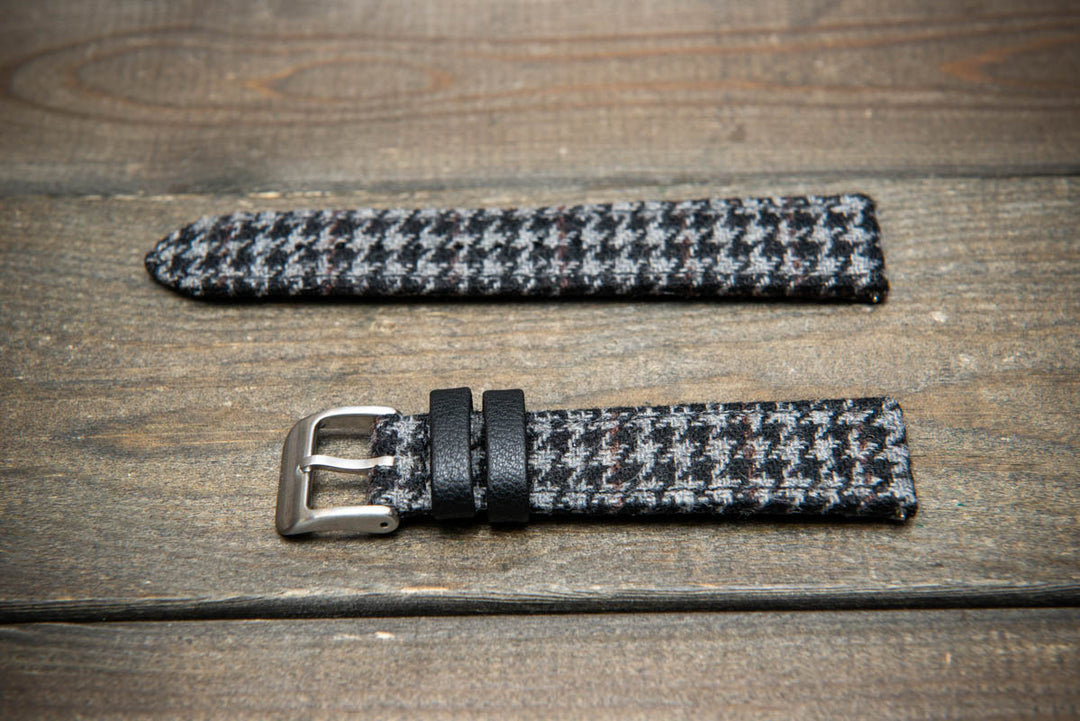 Ashen Plaid HARRIS TWEED® Watch Strap – Classic Style