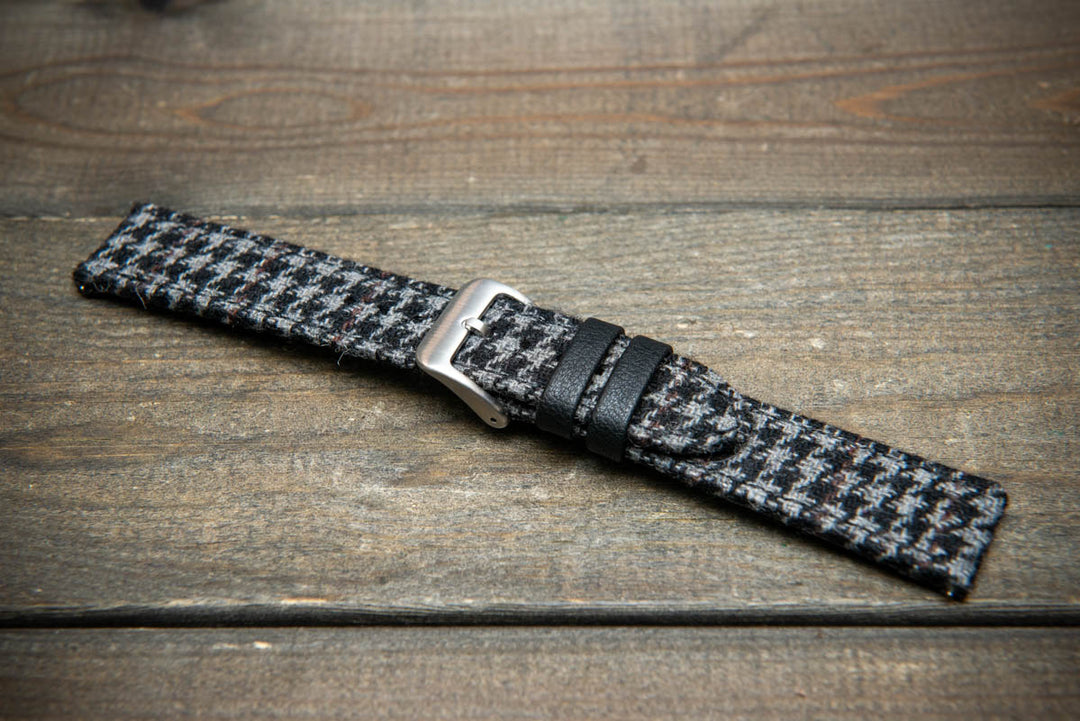 Ashen Plaid HARRIS TWEED® Watch Strap – Classic Style