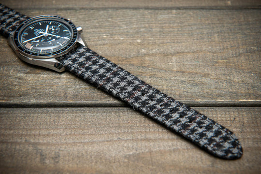 Ashen Plaid HARRIS TWEED® Watch Strap – Classic Style