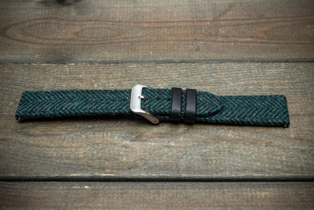 Pine Shadow HARRIS TWEED® Strap – Authentic Scottish Design