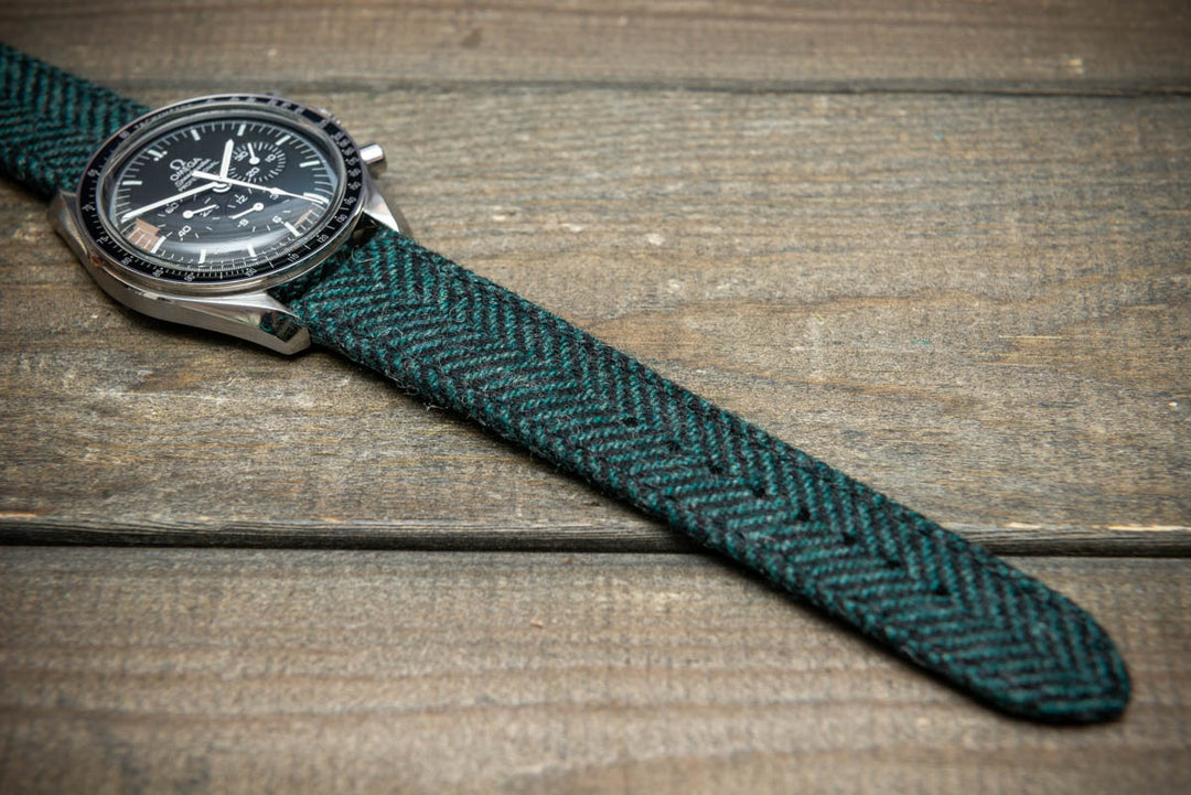 Pine Shadow HARRIS TWEED® Strap – Authentic Scottish Design