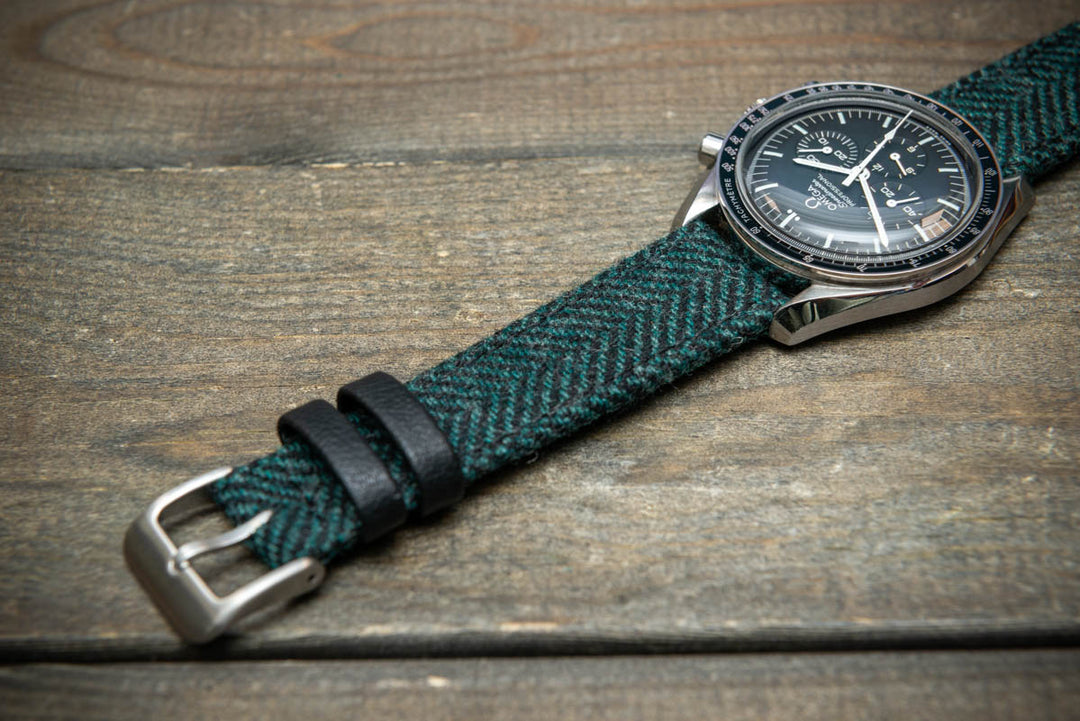 Pine Shadow HARRIS TWEED® Strap – Authentic Scottish Design