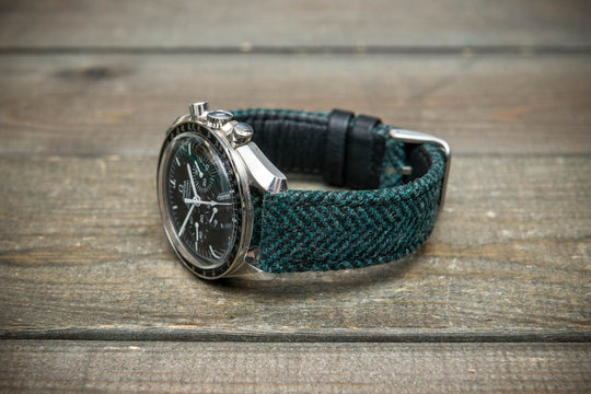 Pine Shadow HARRIS TWEED® Strap – Authentic Scottish Design