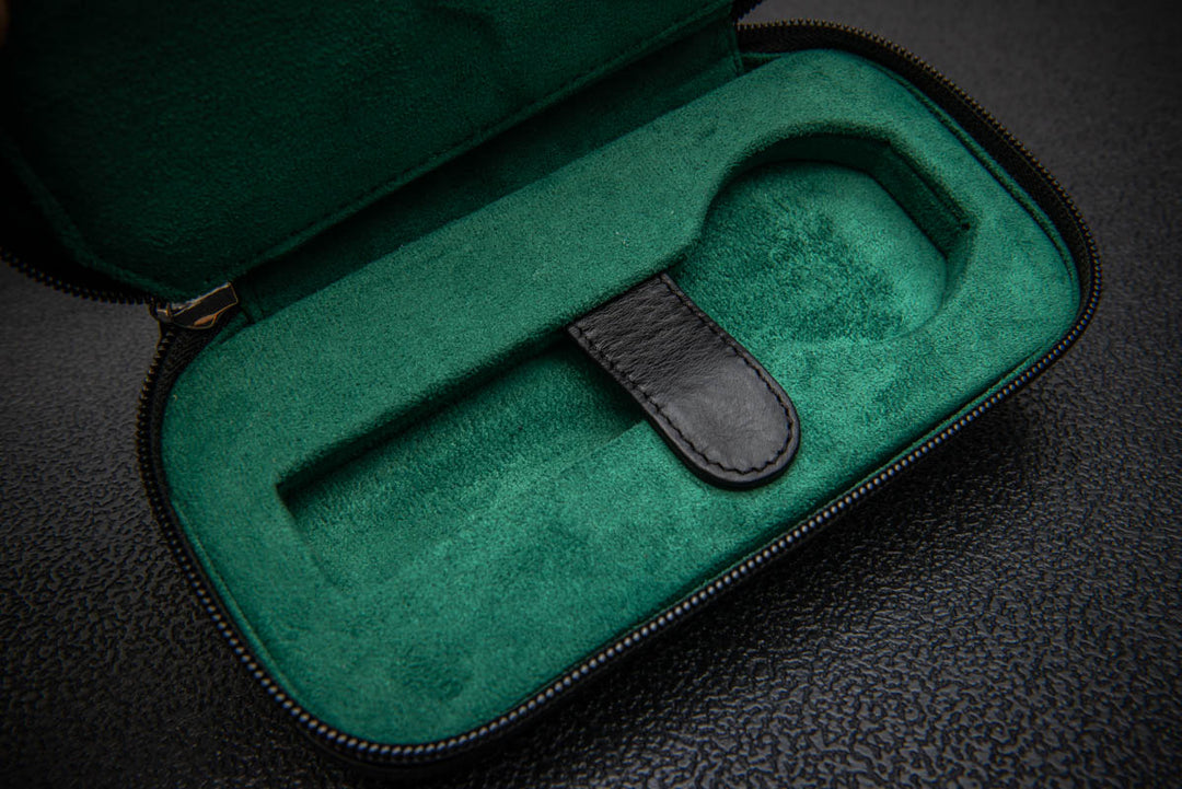 Milano Duo Travel Watch Case – Nero Emerald