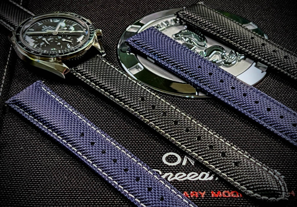 20mm Cordura Fabric Sailcloth Watch Strap Band For Omega Speedmaster  Moonwatch